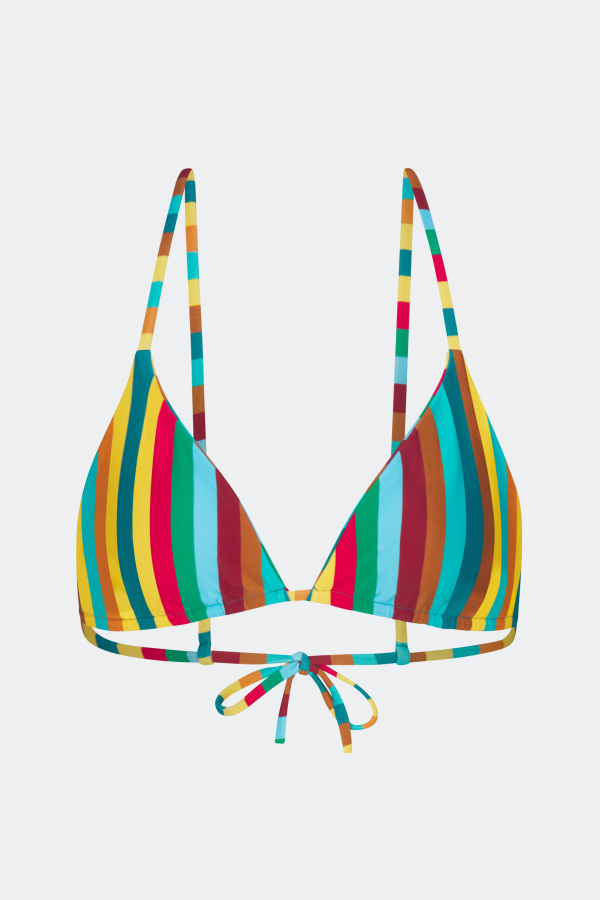 Simon Miller Bwai Bikini Top - Vibrant Multi Stripe