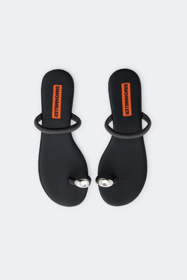 Simon Miller Pipe Sandal - Black/Clear