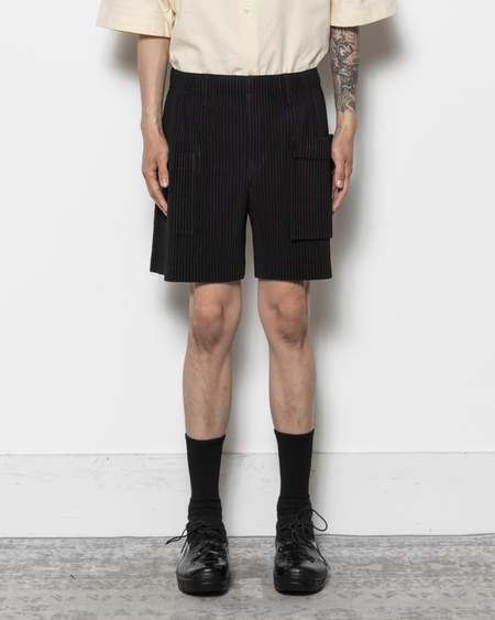 HOMME PLISSE ISSEY MIYAKE Tight Twist Cotton Knit Shorts | Garmentory