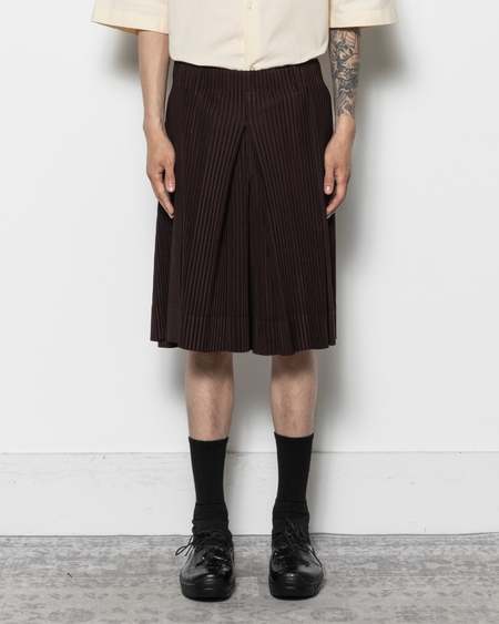HOMME PLISSE ISSEY MIYAKE Tight Twist Cotton Knit Shorts | Garmentory