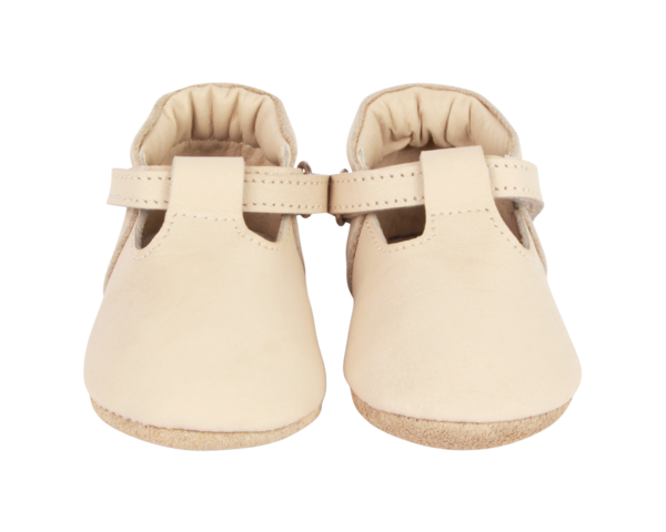 KIDS Donsje Elia Shoes - Cream Leather