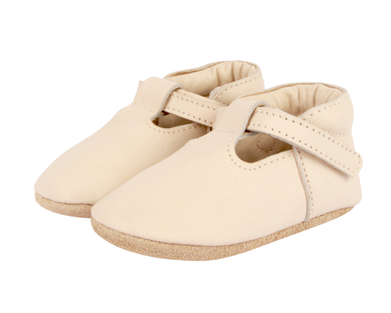 KIDS Donsje Elia Shoes - Cream Leather