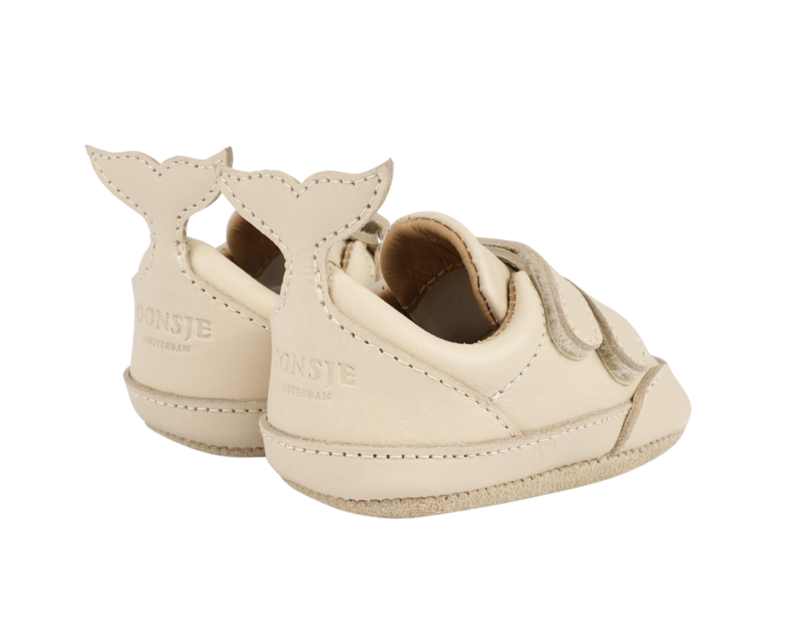 KIDS Donsje Levin Sneakers - Cream Leather