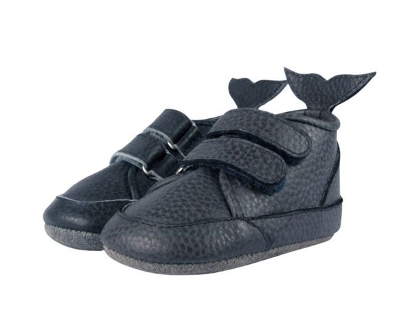 KIDS Donsje Levin Sneakers - Petrol Grain Leather KIDS Donsje Levin Sneakers - Petrol Grain Leather
