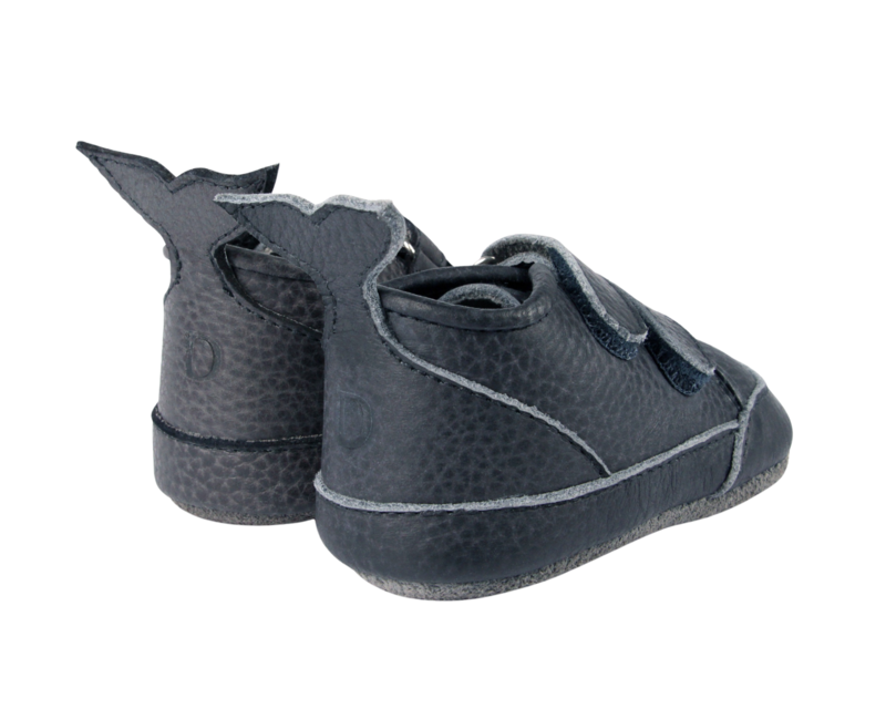 KIDS Donsje Levin Sneakers - Petrol Grain Leather