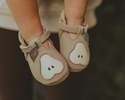 KIDS Donsje Qanoe Pear Shoes - Taupe Leather - Thumbnail 2