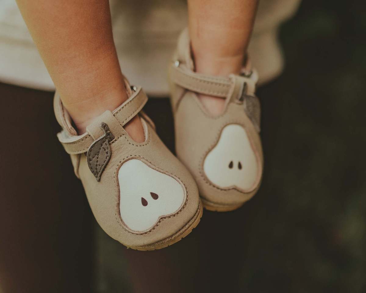 KIDS Donsje Qanoe Pear Shoes - Taupe Leather - Image 2 of 6