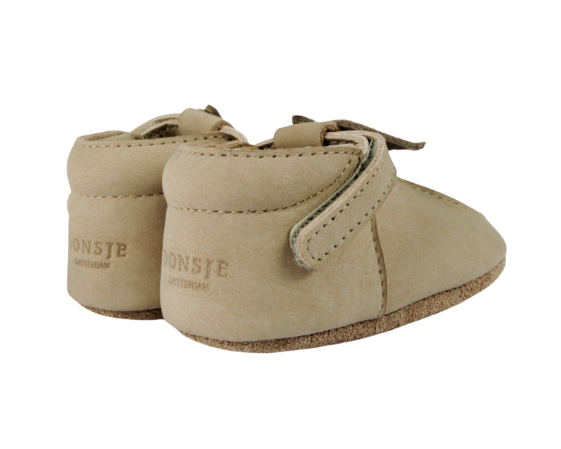 KIDS Donsje Qanoe Pear Shoes - Taupe Leather