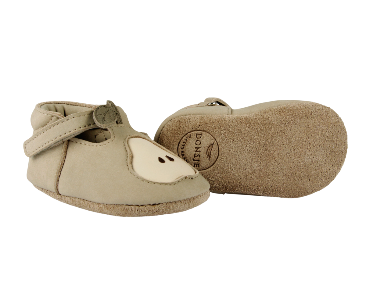 KIDS Donsje Qanoe Pear Shoes - Taupe Leather - Image 5 of 6