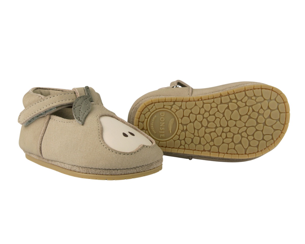 KIDS Donsje Qanoe Pear Shoes - Taupe Leather - Image 6 of 6