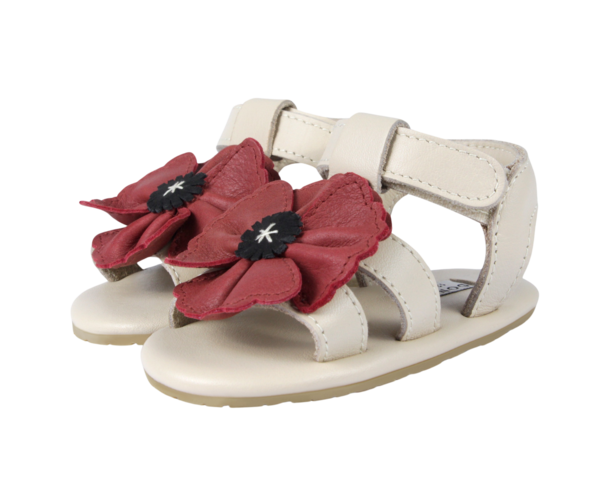 KIDS Donsje Tuti Fields Poppy Sandals - Scarlet Classic Leather