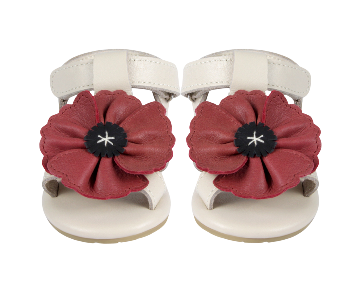 KIDS Donsje Tuti Fields Poppy Sandals - Scarlet Classic Leather - Image 3 of 6