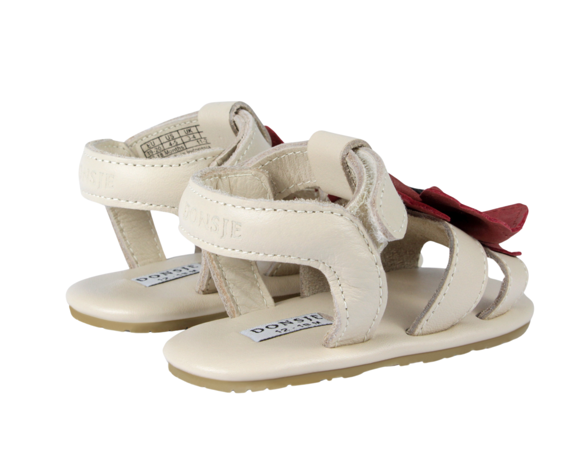 KIDS Donsje Tuti Fields Poppy Sandals - Scarlet Classic Leather - Image 4 of 6