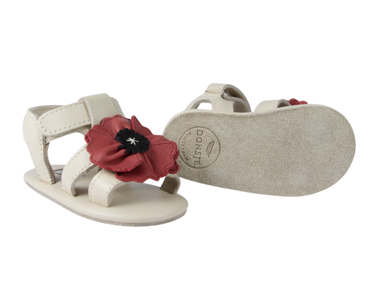 KIDS Donsje Tuti Fields Poppy Sandals - Scarlet Classic Leather - Image 5 of 6