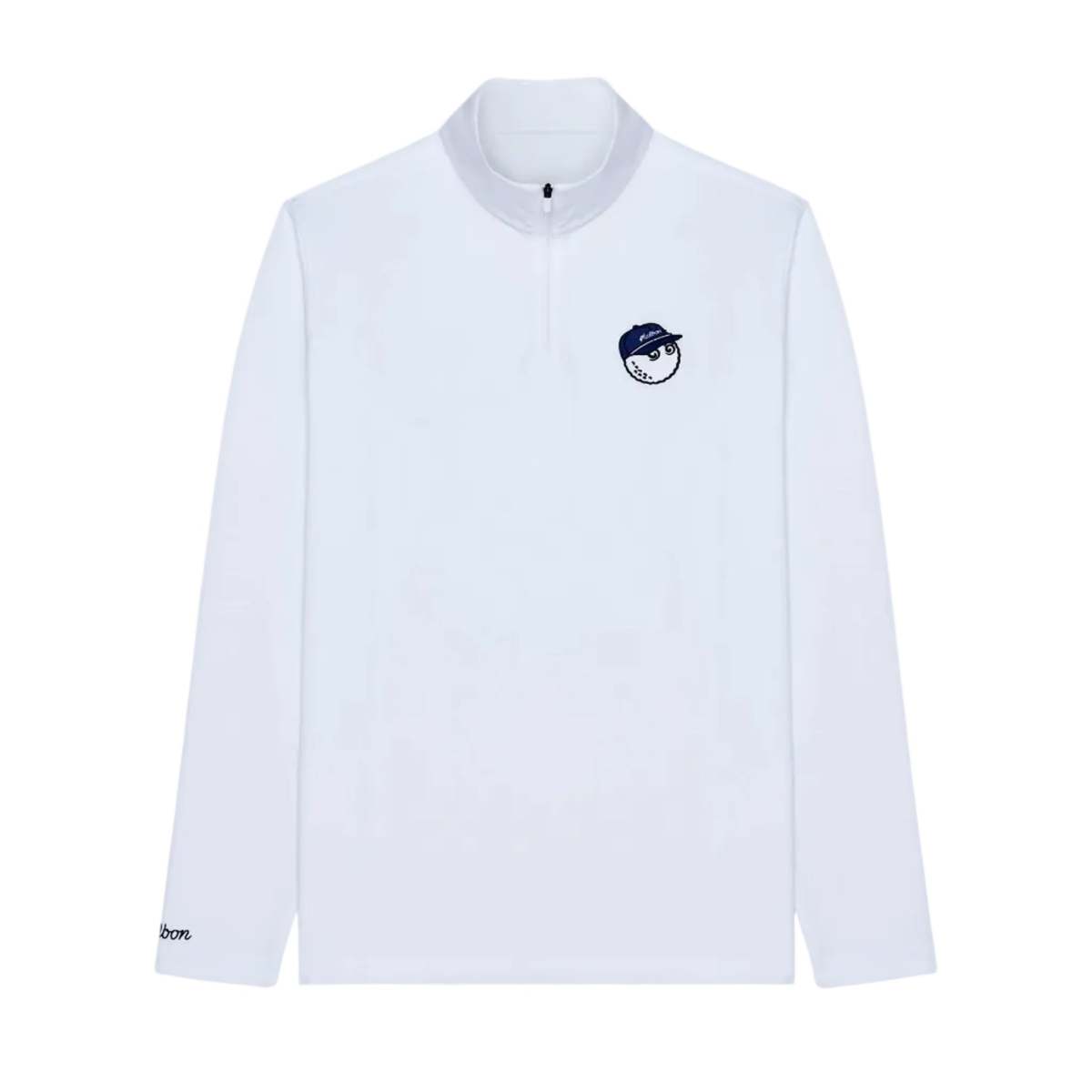 MALBON GOLF Flyer Mid Layer Jacket - White - Image 1 of 2