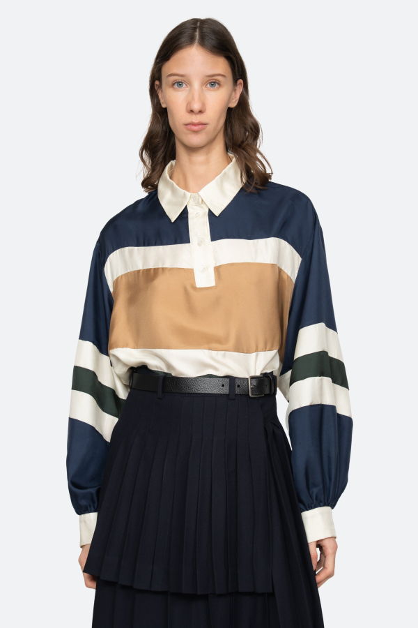 Sea NY Juliet Polo Top - Multi