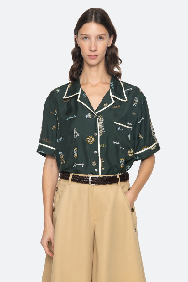 Sea NY Juliet S/S Top - Green