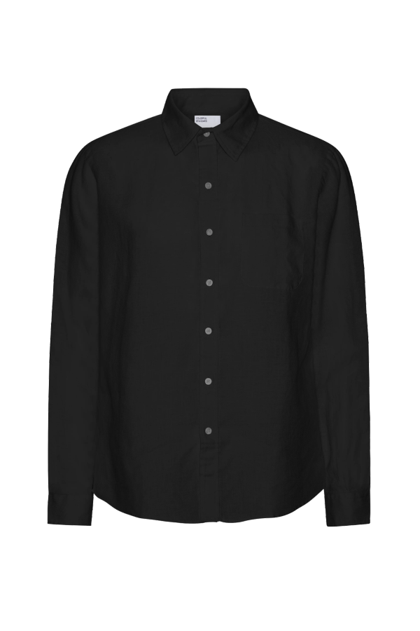 Colorful Standard Linen Shirt - Deep Black