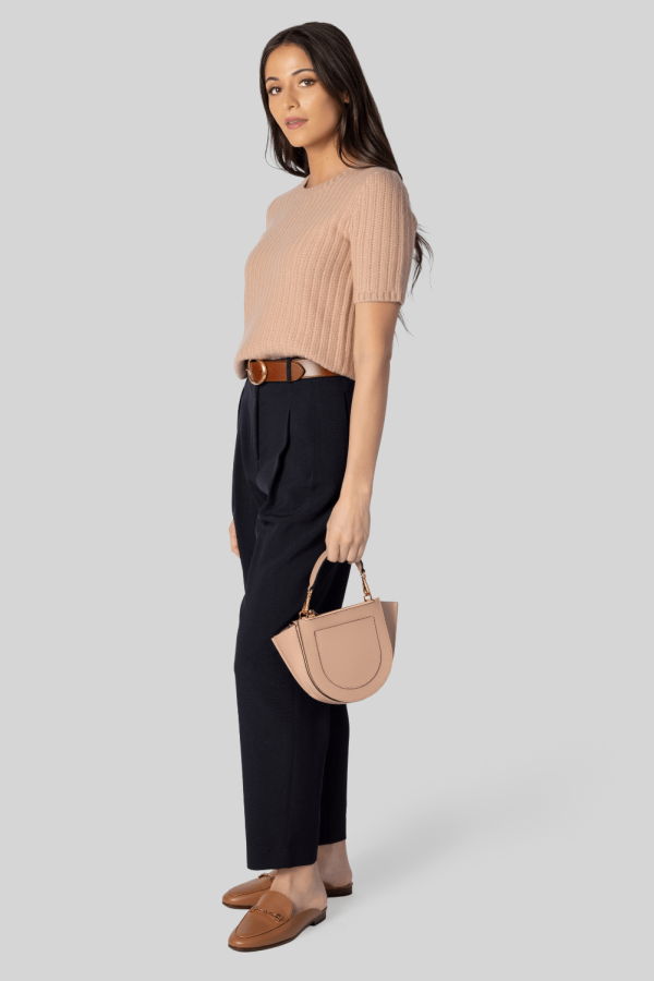 TWP Audrey Float Stitch Cashmere Sweater - Blush