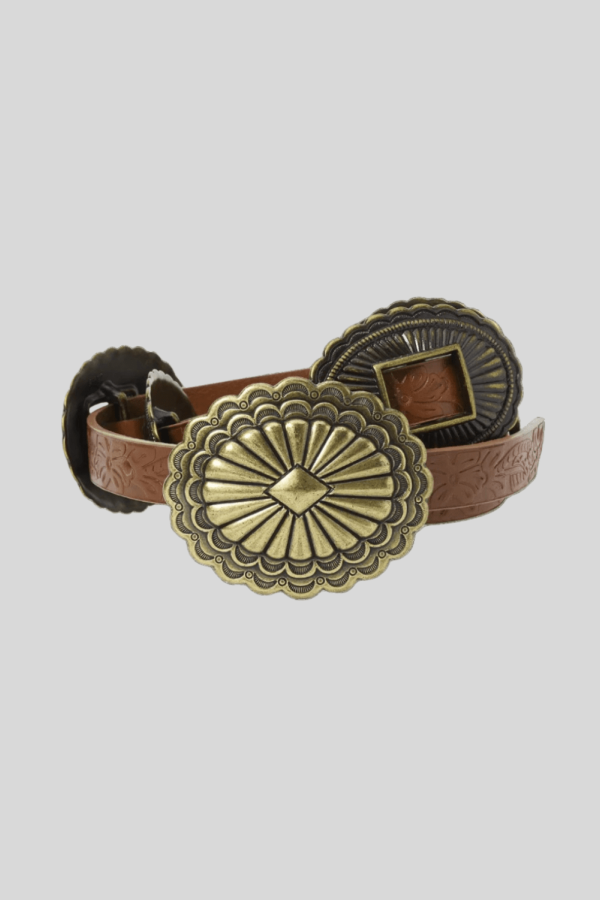 The Great. Concho Belt - Cognac