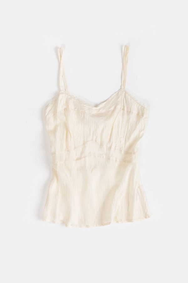 Erica Tanov Lolita Silk Camisole - Ivory