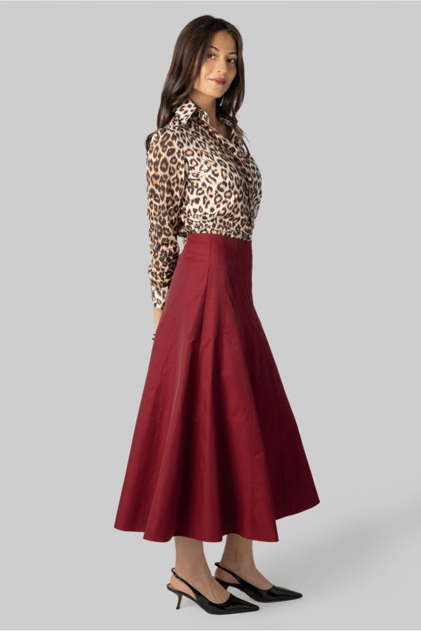 Proenza Schouler Heidi Skirt - Claret