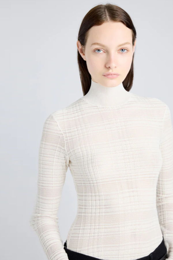 Proenza Schouler Stefanie Sweater in Plaid Knits
