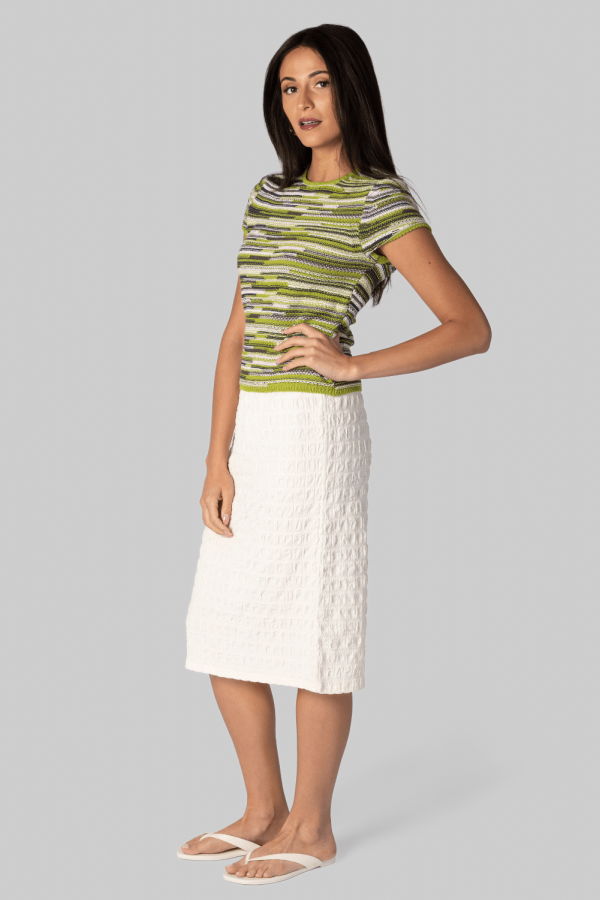 Proenza Schouler Veya Knit Tee - Apple Multi