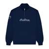 MALBON GOLF Collegiate Sweatshirt - Navy - Thumbnail 1