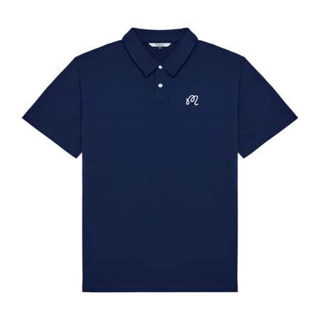 MALBON GOLF Clearwater Terry Polo - Navy | Garmentory