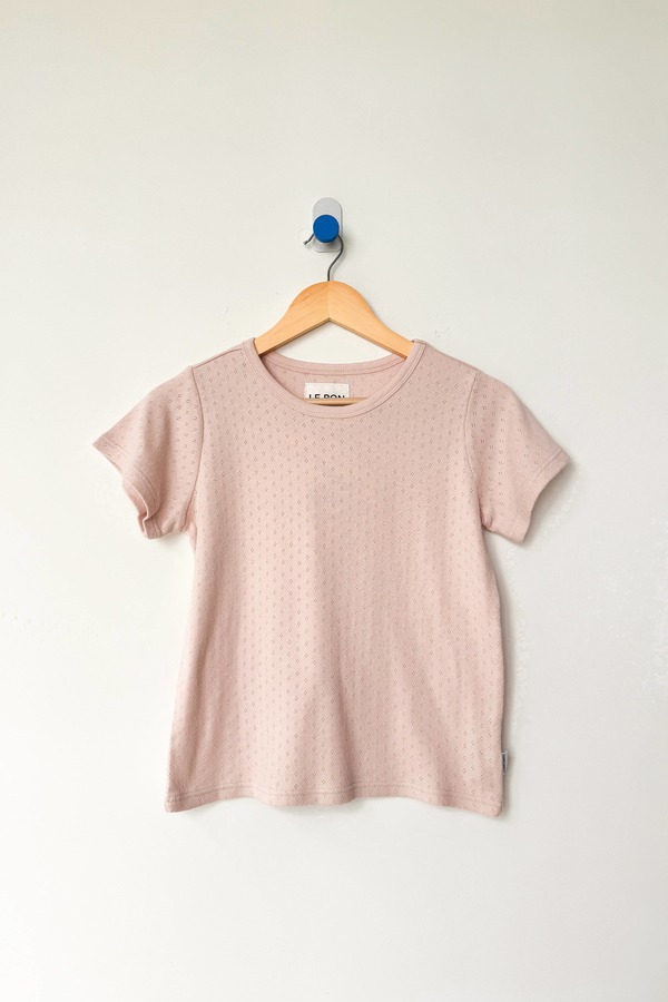 Le Bon Shoppe Pointelle Babe Tee
