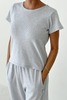 Le Bon Shoppe Pointelle Babe Tee - Thumbnail 8