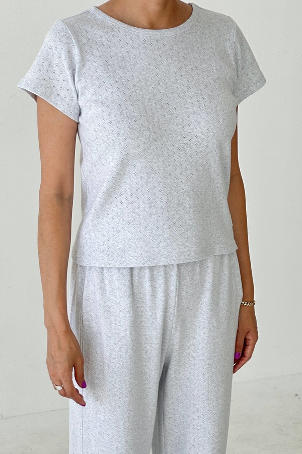 Le Bon Shoppe Pointelle Babe Tee