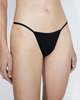 Ziah Copa Skimpy String Bikini Bottom - Black - Thumbnail 2