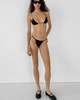 Ziah Copa Skimpy String Bikini Bottom - Black - Thumbnail 4