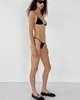 Ziah Copa Skimpy String Bikini Bottom - Black - Thumbnail 5