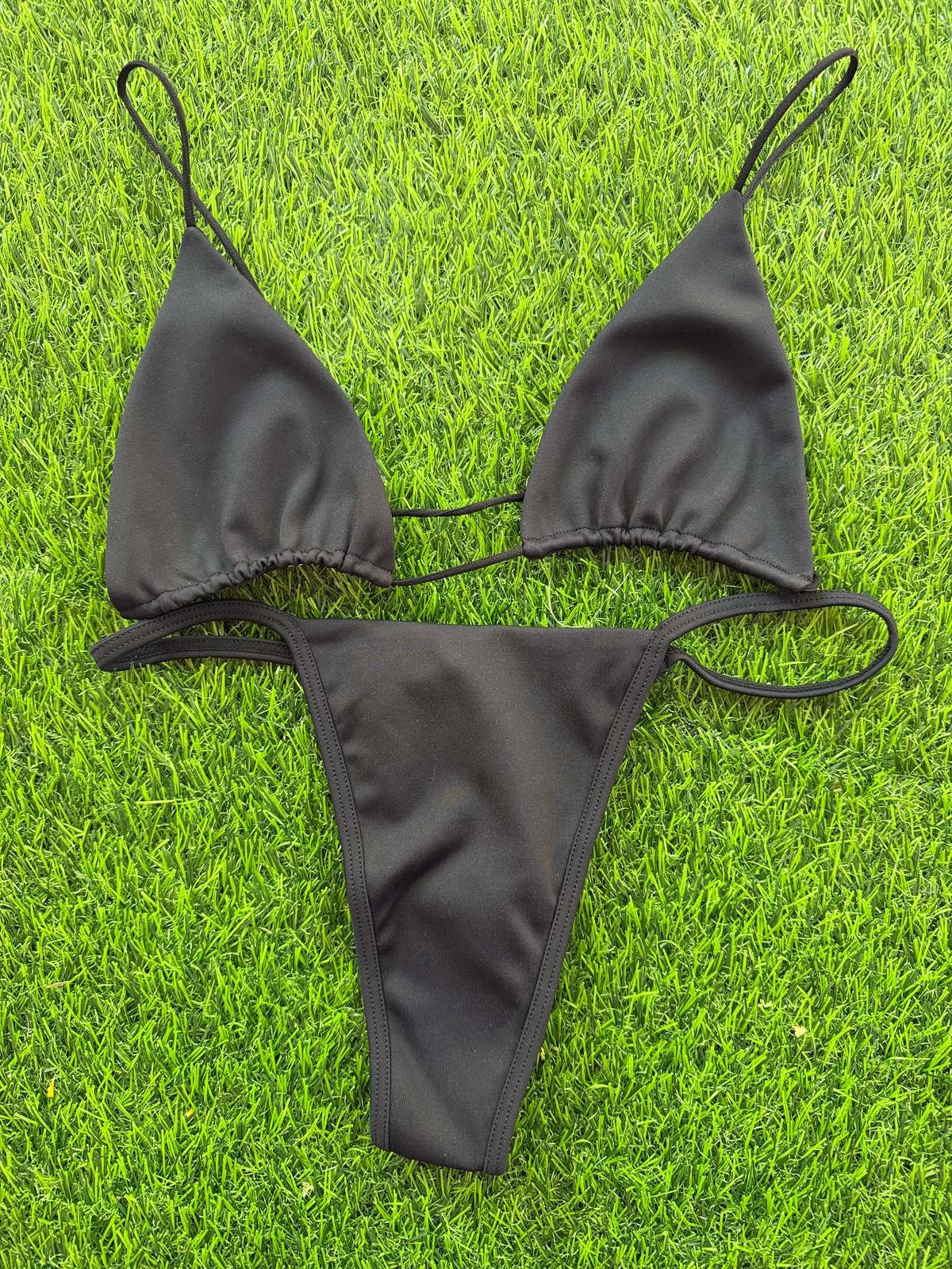 Ziah Copa Skimpy String Bikini Bottom - Black - Image 6 of 6