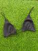 Ziah Fine Strap Triangle Bikini Top - Black - Thumbnail 1