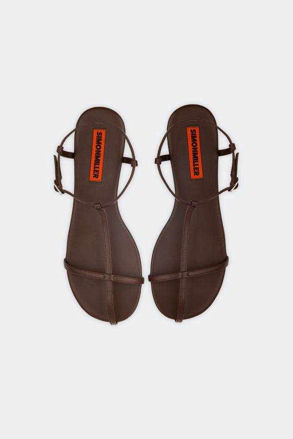 Simon Miller Cage Flat Sandal - Espresso