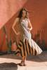 Simon Miller Celeste Poplin Dress - Black/Tan Stripe Combo - Thumbnail 1