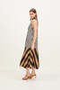 Simon Miller Celeste Poplin Dress - Black/Tan Stripe Combo - Thumbnail 4