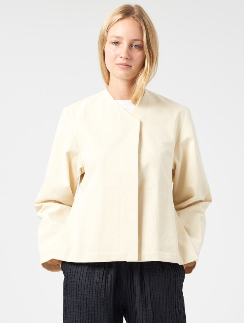 Studio Nicholson Matzo Jacket - Cream Herringbone | Garmentory