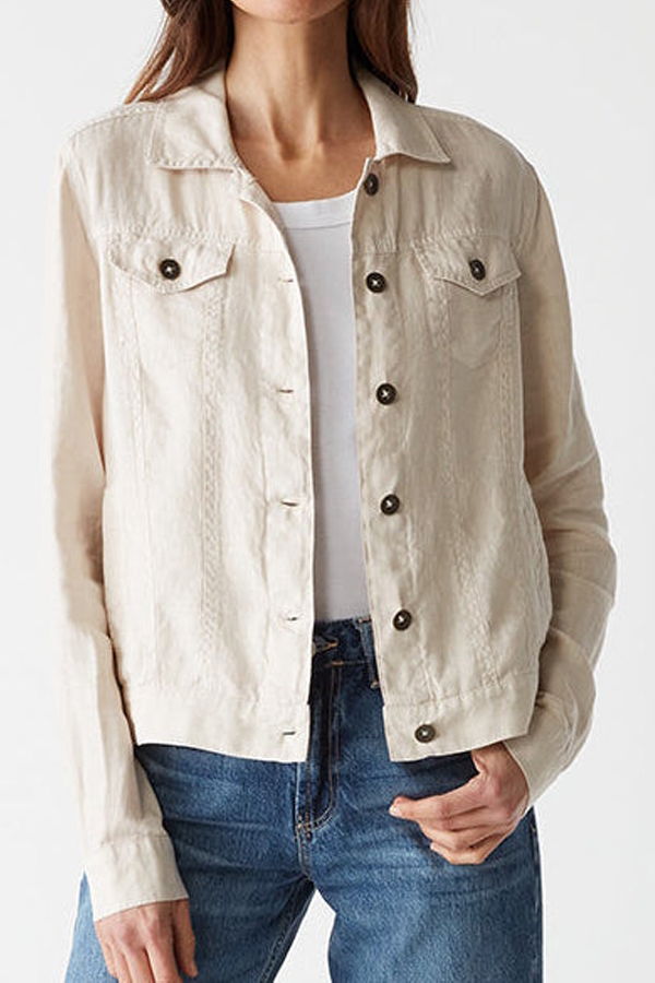 Michael Stars MS Jean Jacket - White