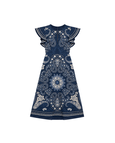 strapless open back dress Dannie Pleated Midi Dress – AMUR