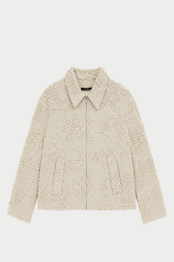 Song for the Mute Pleated Zip-up Jacket - Sand