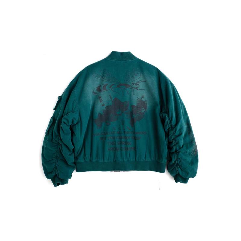 Jungles Jungles You Can Cut All the Flowers Reversible Bomber Jacket