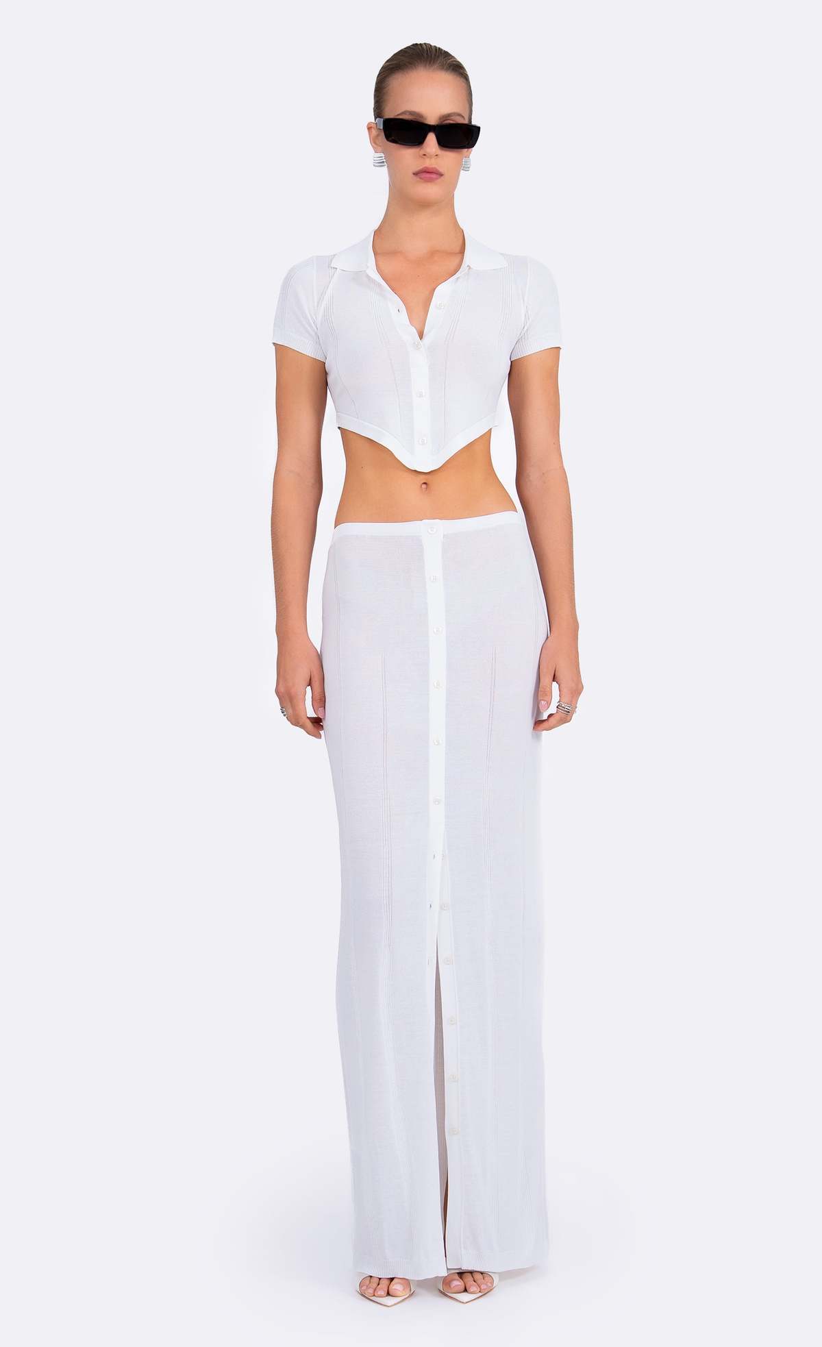 Nonchalant Label Carolina Skirt - White - Image 1 of 3