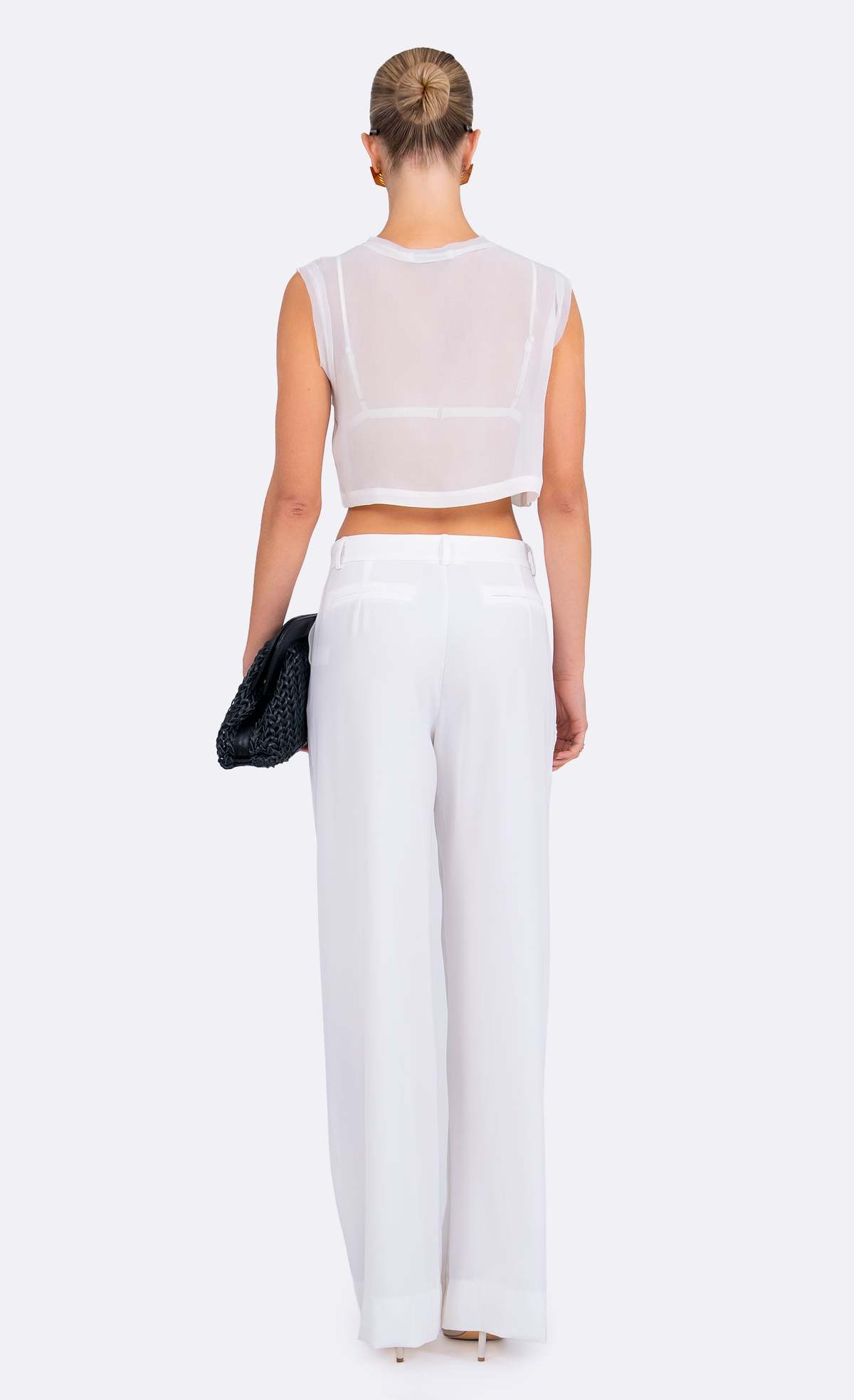 Nonchalant Label Kara Crop Top - Ivory - Image 3 of 3
