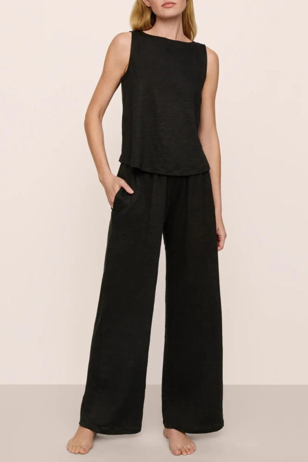 Eberjey Organic Linen Pant - Black