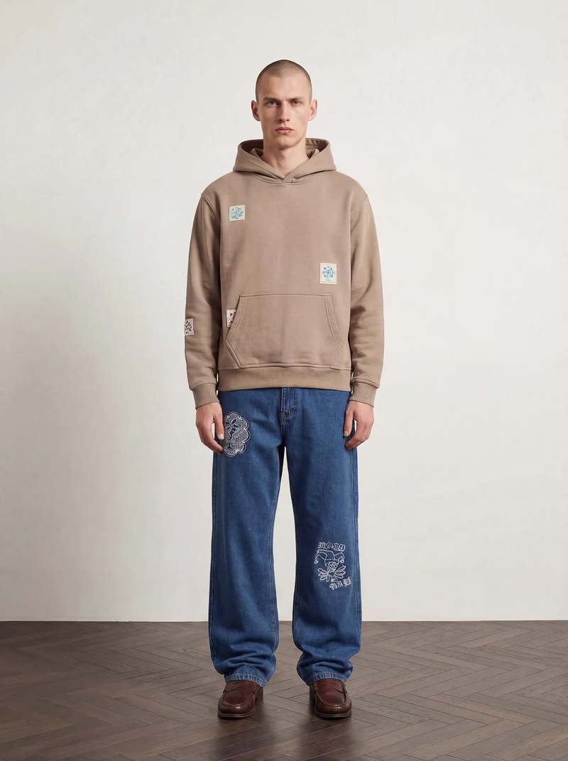 Pas De Mer Flowers Hoodie